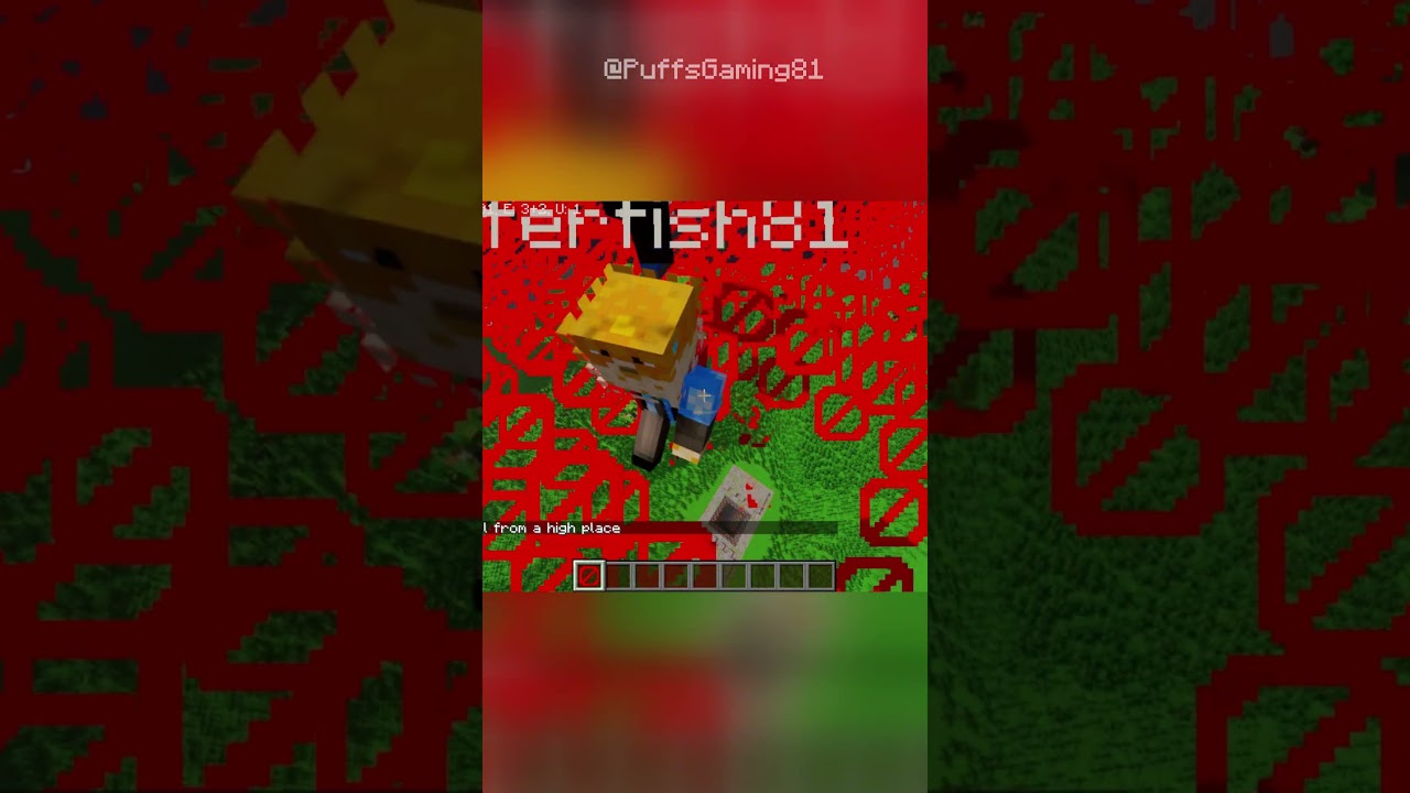 Я упал в Майнкрафте