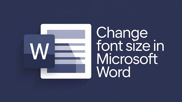 How to Change FONT size in Microsoft Word [GUIDE]