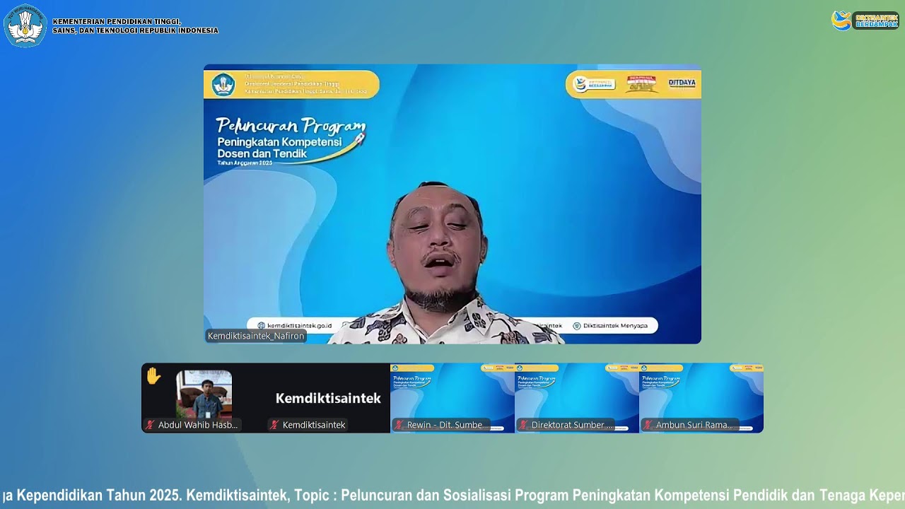 Peluncuran Program Peningkatan Kompetensi Pendidik dan Tenaga Kependidikan Tahun 2025