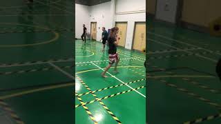 Back fist to reverse crescent kick