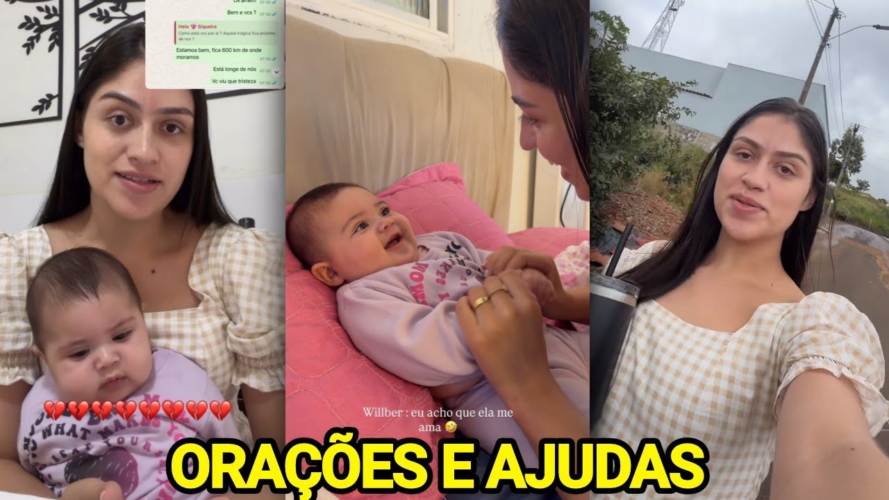 ANA VITÓRIA PEDE ORAÇÕES E AJUDA PARA A CIDADE APÓS ALAGAMENTO, SITUAÇÃO MUITO TRISTE