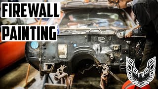 FIREWALL PAINT PREPARATION WORK! 1970! Firebird Drift Car Build Part 11