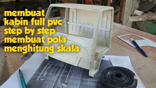 Membuat Kabin Miniatur Truk Mitsubishi Fuso / Canter dari Paralon