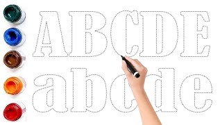ABC Drawing for Kids | Learn Alphabet A to Z with Colors 