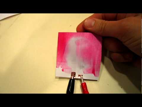 Thermochromic Paint on Paper Examples 
