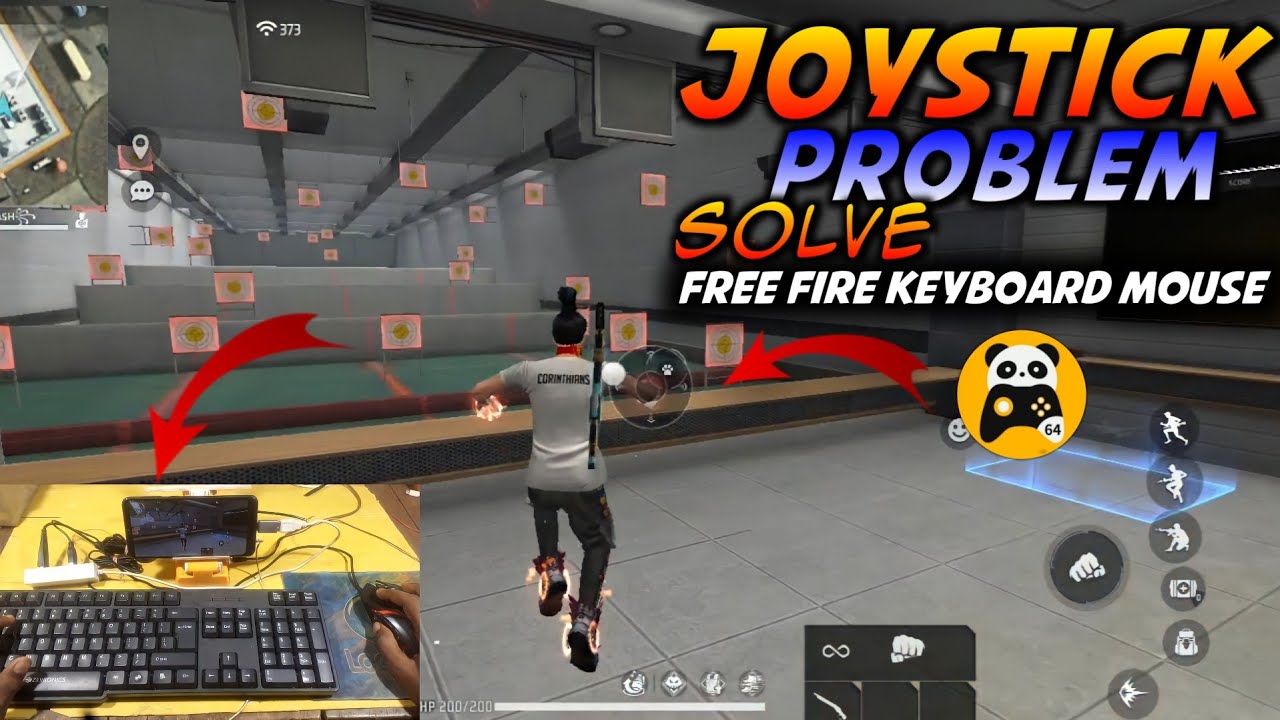 how to solve joystick problem in Panda mouse Pro|pc vs mobile|play free fire keyboard mous