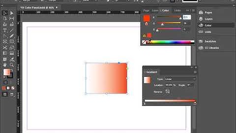 How to Change gradient color in InDesign