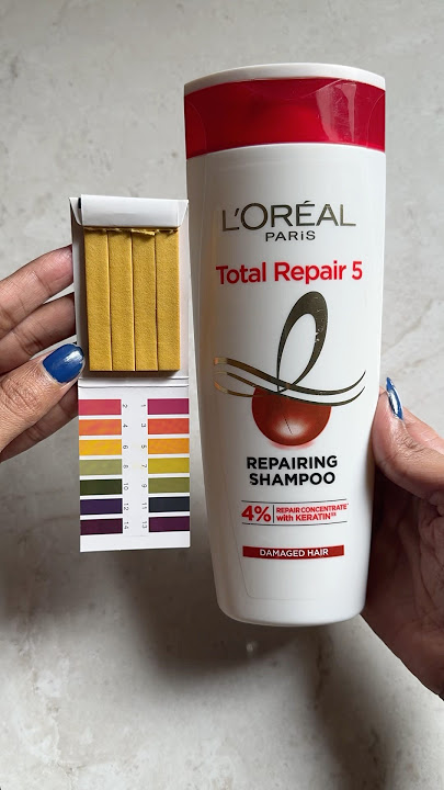 L’ORÉAL PARiS Total Repair 5 Shampoo pH Test #shorts #ytshorts #ashortaday #explorepage #pHtest #fyp