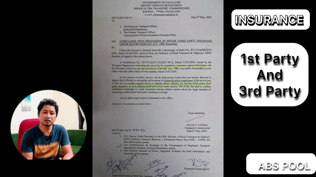 Notice For 3rd Party Insurance | Be On Your Safe Side |