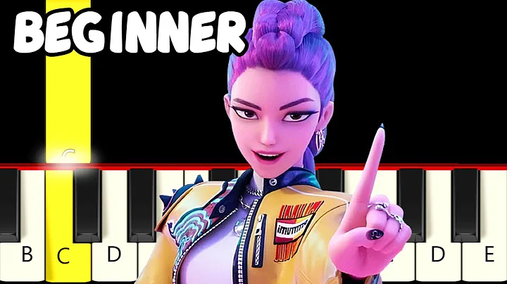 Golden - KPop Demon Hunters - Slow and Easy Piano Tutorial - Beginner