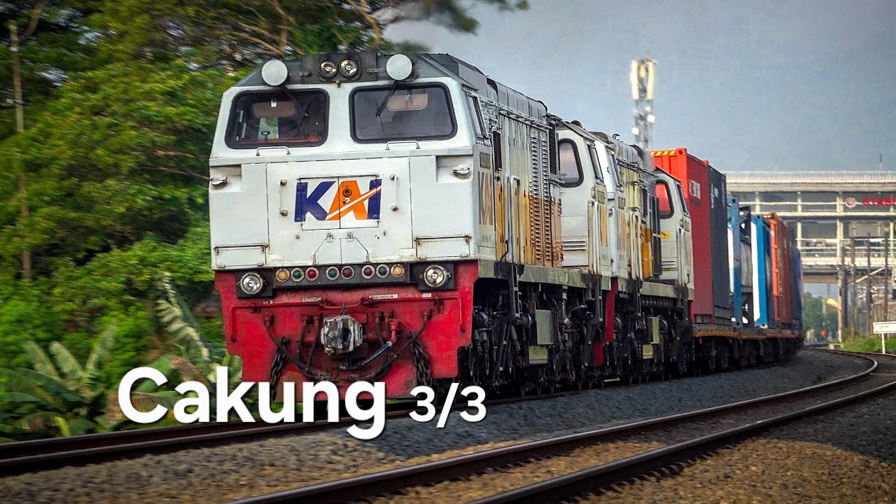 3/3 Nonton Kereta Api Lewat Di Cakung 24/06/2025, Saingan KAJJ Dan KRL