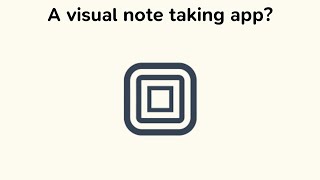 A new visual note taking app Infinity map first impression