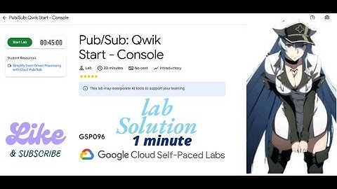 Pub/Sub: Qwik Start - Console || GSP096 || Qwiklabs Arcade 2025.