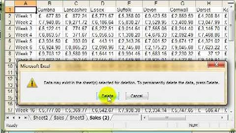 AM 4121 Copy and move worksheets Microsoft Excel 2003
