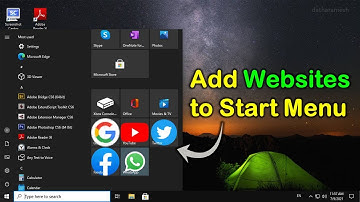 How to Pin Websites to Start Menu | Microsoft Edge | Windows 10