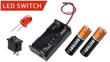 How to control LED with Switch - LED Switch connection simple tutorial