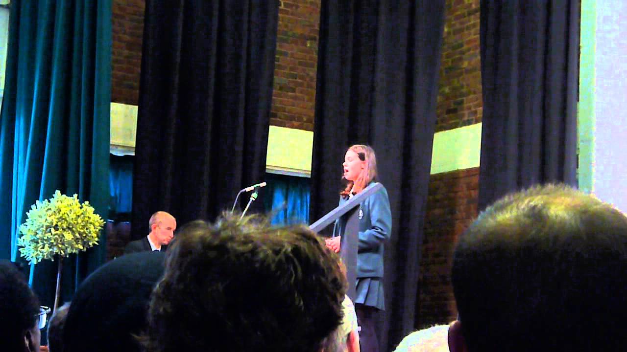 Poppet is Defying Gravity at the Windsor Girls School Prize Giving