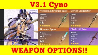 V3.1 Cyno Weapon Options That You Have Already !! | Genshin Impact