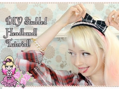 How To Make A Cute Studded Headband DIY Tutorial - Violet LeBeaux