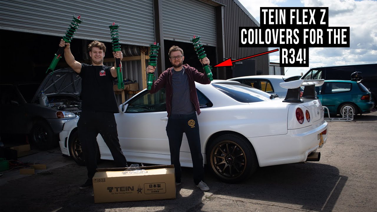 Tein Flex Z Coilovers for the Nissan Skyline R34 | Unboxing and