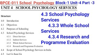 BPCE-011 School Psychology (B. A) Block-1 Unit-4 Part-3