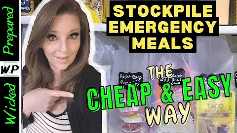 Emergency Pantry Meal Kits - SHELF STABLE STOCKPILE on a BUDGET - Recession Proof your Pantry