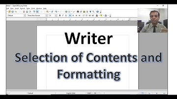 Std 9 Computer || Chapter 10 | Selection and formatting of contents in Writer
