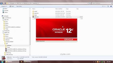 Oracle 12c Database Server Installation on Windows 7 HD