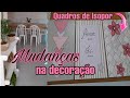 MUDANÇAS NA SALA DE JANTAR/FIZ UM TRIO DE QUADROS PARA A PAREDE/QUADROS FEITOS COM ISOPOR||FLAVILENE