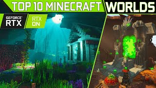 RTX 3090 Destroyed With My TOP 10 Most EPIC Minecraft Worlds!