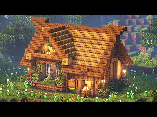 ⚒️ Minecraft Tutorial  Casa MODERNA (de MADEIRA) ⚒️ 