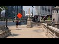 Chicago Walking Tour - Walking through The Loop Neighborhood (Wacker Dr. and South Loop)