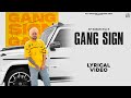 Gang sign official ap gagan gill  refuzee mrv  new punjabi song 2022  latest punjabi song