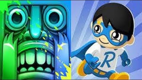 Tag With Ryan vs Temple Run 2 Speedrun All Levels Gameplay 2023