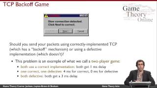 TCP Backoff Game