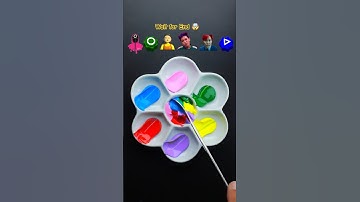 Guess the mixed colors of Squid Game2 ( Part 14 ) #satisfying #squidgame #colormixing