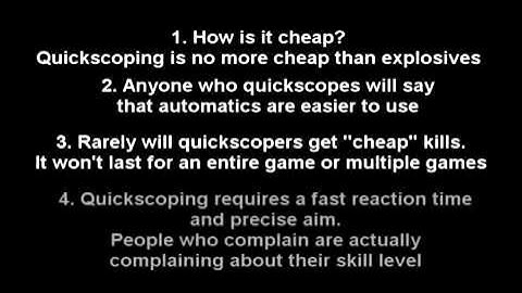 No more quickscoping in black ops?