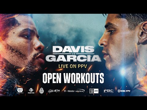 Gervonta 'tank' davis vs. Ryan garcia open workouts livestream
