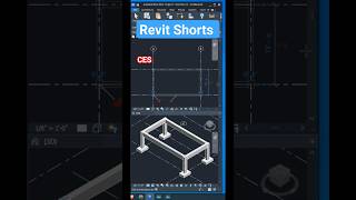 Shorts Revit Tutorial: Footing, Column & Beam #shorts_ces