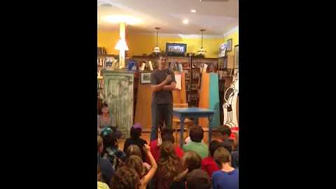Jeff Kinney at Rakestraw books today!