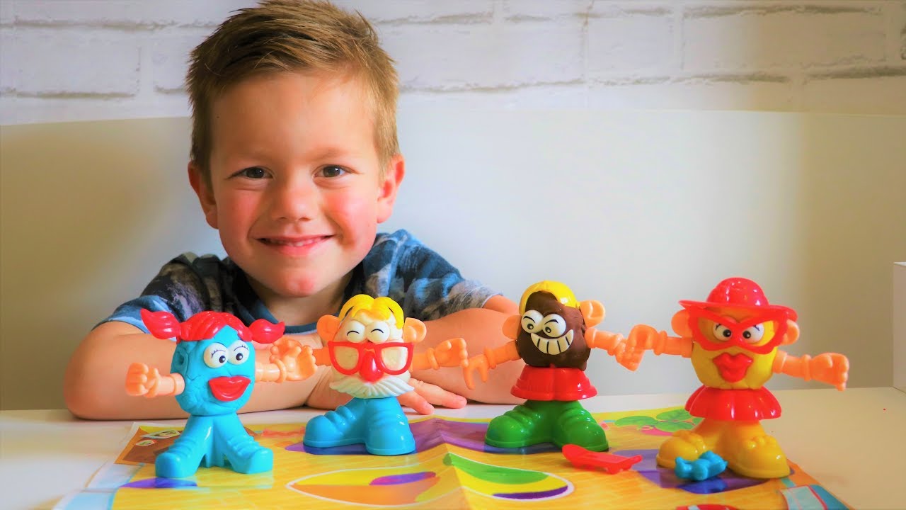 Plastilina Play Doh La Familia Divertida Juguetes para niños - YouTube