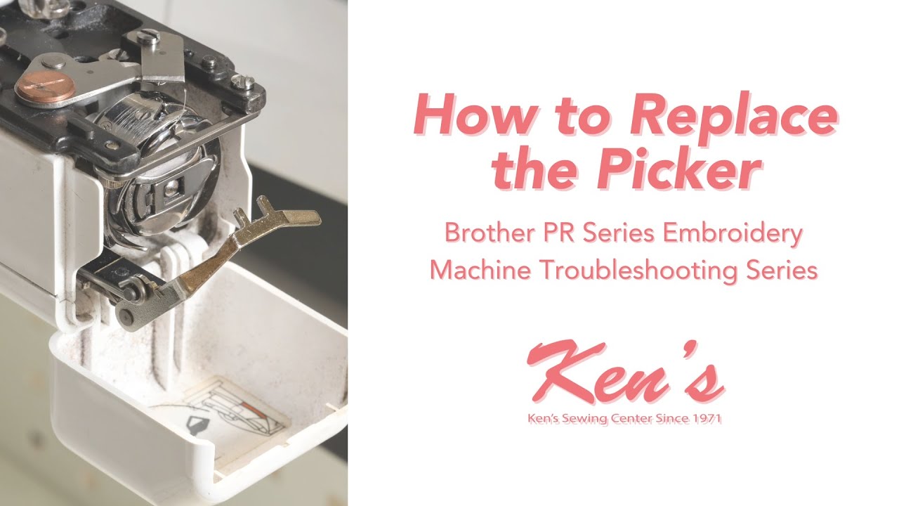 Как заменить механизм захвата ткани на вышивальной машине Brother серии PR
