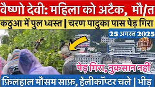 Vaishno Devi: Woman attacked | Bridge collapsed in Kathua | Crowded weather #vaishnodevi #yakshom...