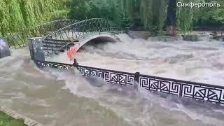 Наводнение в Симферополе сегодня, Крым 28 июня 2022