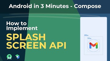 How to Implement Splash Screen API in Android with Compose | Android in 3 Minutes |Tranquilly Coding