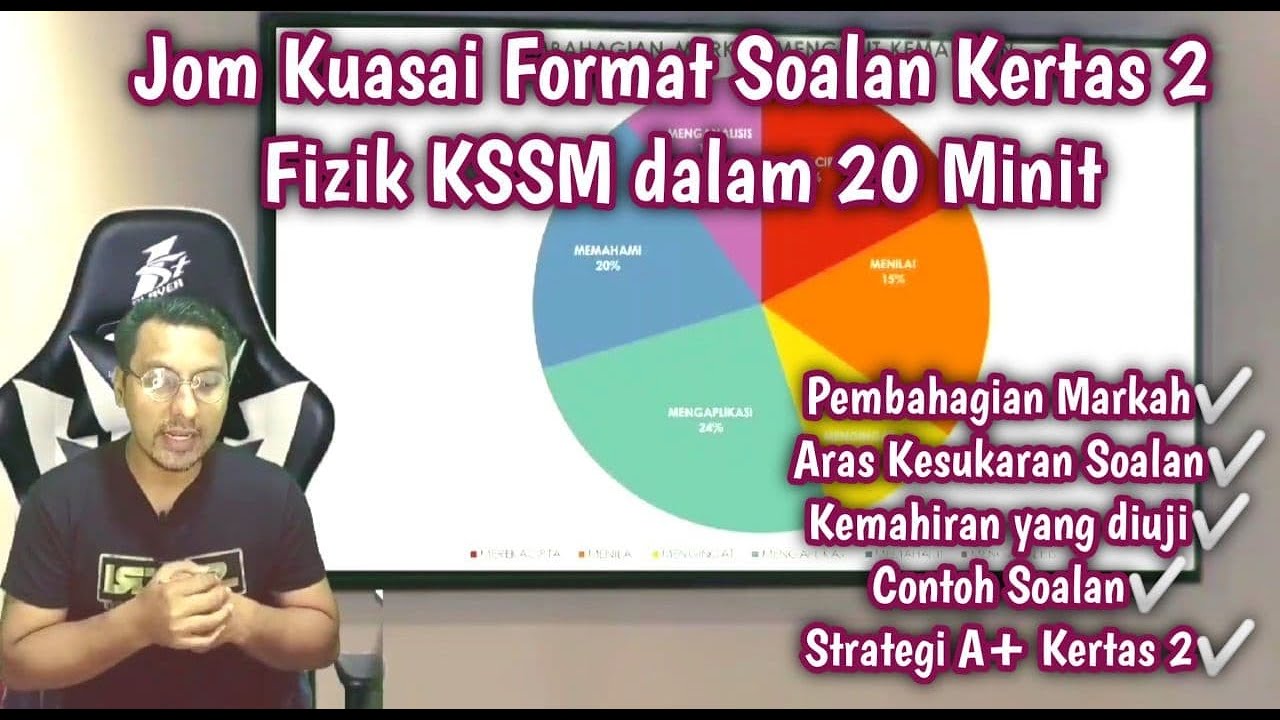 Jom Kuasai Format Soalan Fizik Kssm Kertas 2 Dalam 20 Minit Youtube