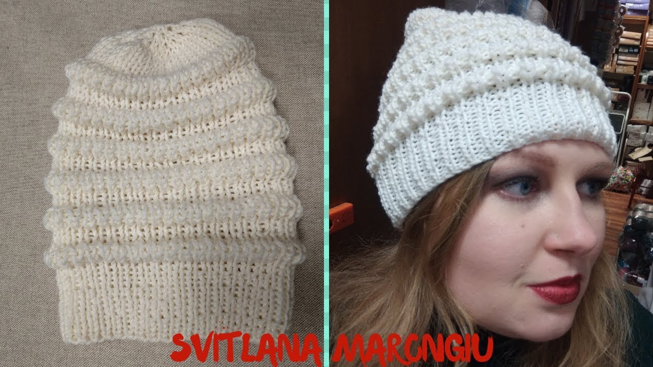 Tutorial Ferri : Cuffietta Onda ai ferri - YouTube