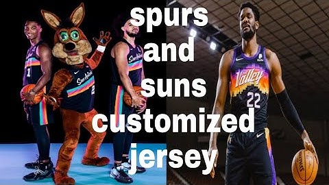 F1 VM spurs and suns customized jersey nba2k20 v98