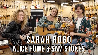 Sarah Rogo With Alice Howe Sam Stokes At Normans Rare Guitars