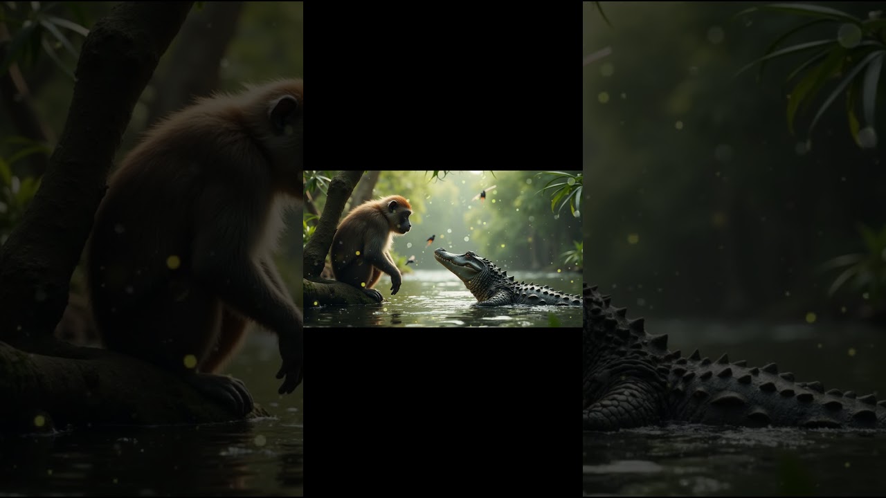 A Clever Trap! 🐊 The Monkey Agrees… But What Happens Next? 